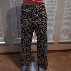 HAROLD'S FLORAL CROP PANTS